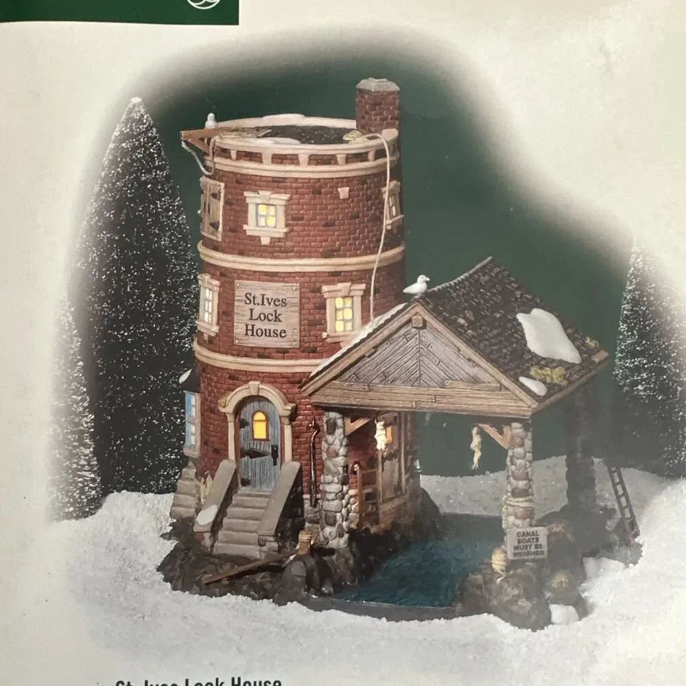 Dept 56 Dickens Village Series St Ives Lock House 58496 Retired NO Light Includ.